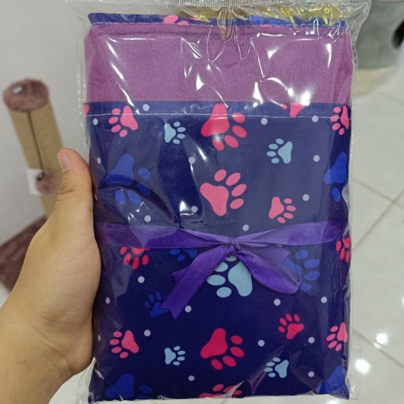 پتو طرح دار سگ و گربه