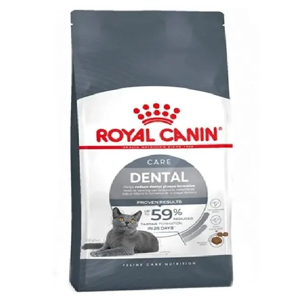 غذای خشک گربه بالغ دنتال رویال کنین مناسب بهداشت دهان و دندان Royal Canin Dental Adult Dry Cat Food