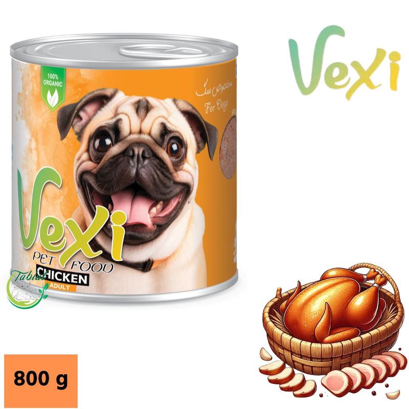 کنسرو وکسی مرغ 800 گرمی سگ بالغ