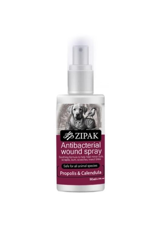 زيپک اسپری ترميم زخم 50 سيسی برای همه حيوانات