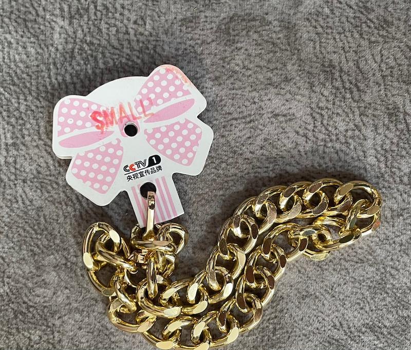 قلاده طلايی  سايز s 