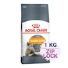 غذای خشک گربه رویال کنین مدل مراقبتی هیر اند اسکین Royal Canin Hair & Skin Care وزن 1 کیلوگرم در زیپ لاک