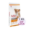 غذای خشک سگ نژاد کوچک رفلکس با طعم مرغ و برنج Reflex Adult Small Breed with Chicken & Rice وزن 1 کیلوگرم در بسته بندی زیپ لاک