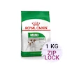 غذای خشک سگ رویال کنین مدل بالغ نژاد کوچک مینی ادالت Royal Canin Mini Adult وزن 1 کیلوگرم در زیپ لاک