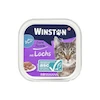 ووم گربه وینستون با طعم ماهی سالمون Winston with Salmon وزن 100 گرم