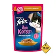 پوچ بچه گربه فلیکس با طعم مرغ در ژله Felix Kitten with Chicken in Jelly وزن 75 گرم