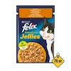 پوچ گربه فلیکس با طعم مرغ و هویج در ژله Felix with Chicken & Carrot in Jelly وزن 75 گرم