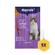 تشویقی گربه وینستون مدل مدادی استیک با طعم مرغ و جگر Winston Stick with Chicken & Liver بسته 5 عددی