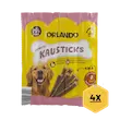 تشویقی سگ اورلاندو مدل مدادی استیک با طعم گوشت گوساله Orlando Stick with Veal بسته 4 عددی