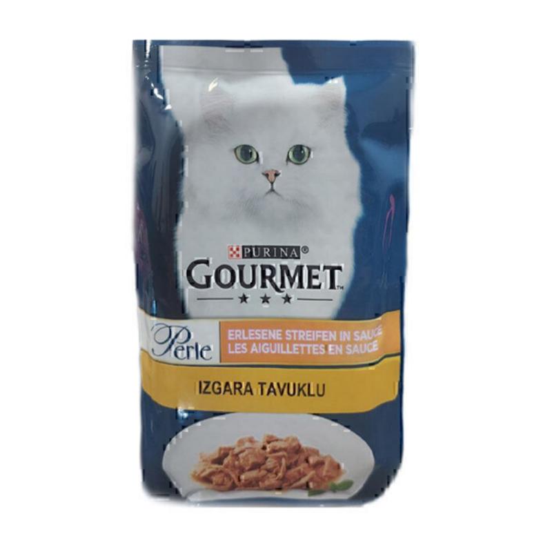 پوچ گربه گورمت با طعم مرغ – ۸۵ گرم Gourmet 
