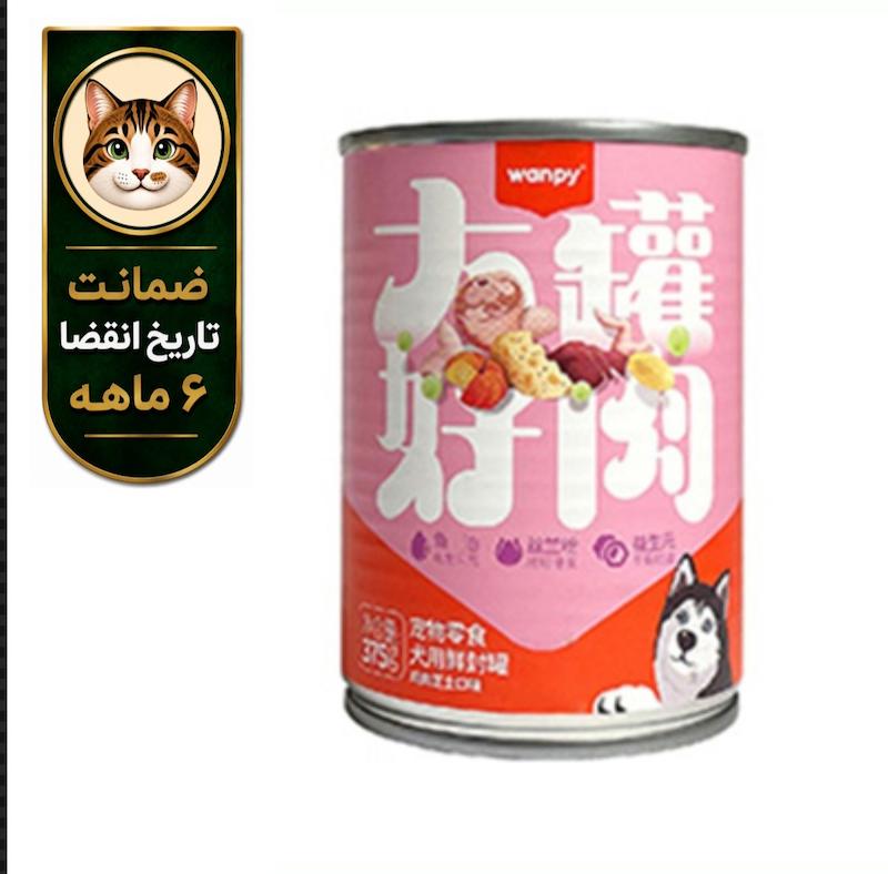 کنسرو سگ ونپی طعم مرغ و پنیر | ۳۷۵ گرم