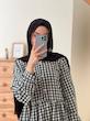 شومیز چهارخونه چین دار 