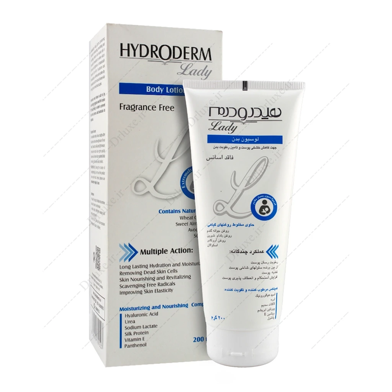 لوسیون بدن تیوپی پوست خشک هیدرودرم 200ml