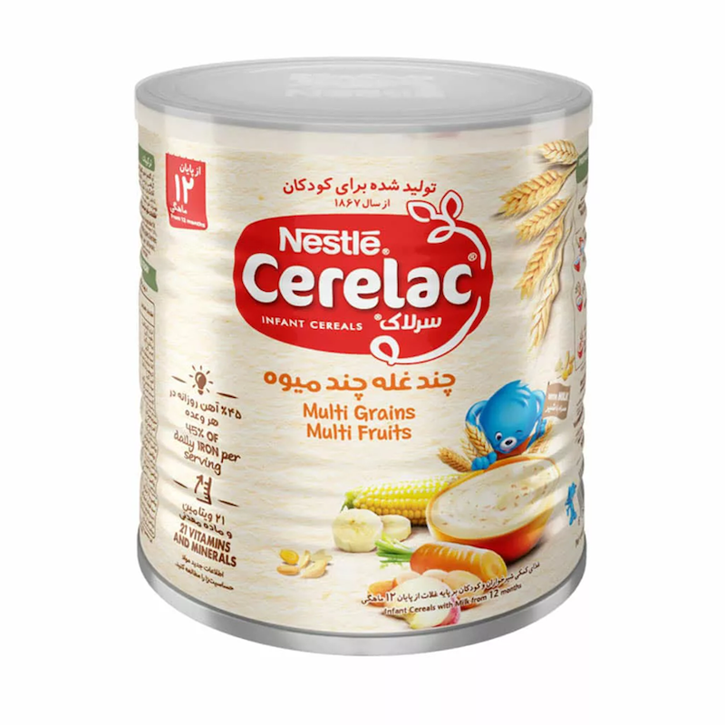 سرلاک چند غله و چند میوه نستل 400g