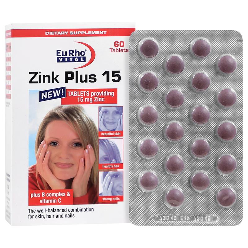 زینک پلاس یوروویتال 15 میلی گرم   Eurhovital Zinc Plus 