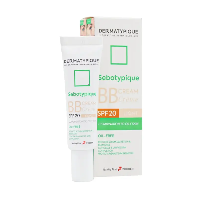 بی بی کرم SPF20 درماتیپیک مناسب پوست چرب و مختلط 30 میلی لیتر بژ روشن