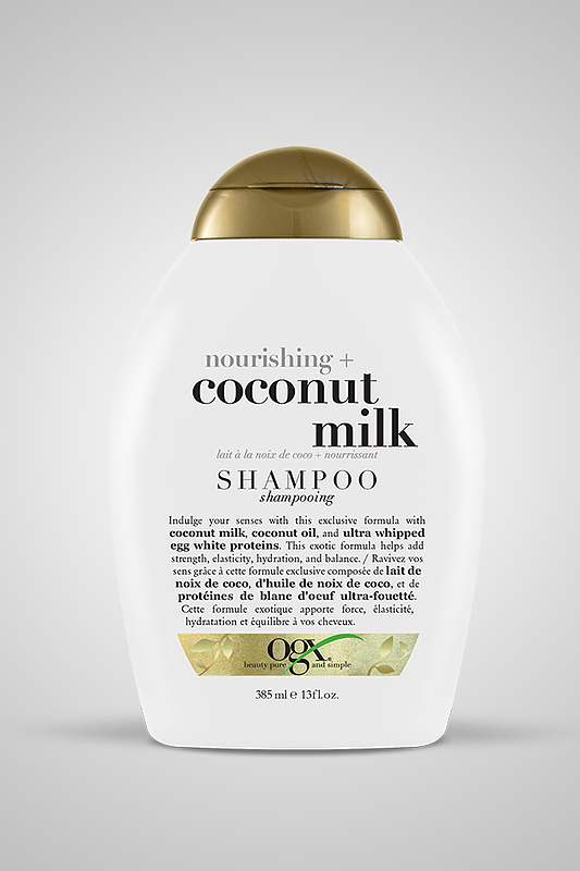 شامپو مو او جی ایکس مدل Coconut Milk حجم 385 میلی لیتر