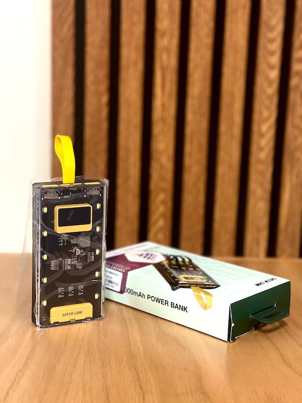 پاور بانک 10/000 گرین لاین مدل ترنسپرنت پرو