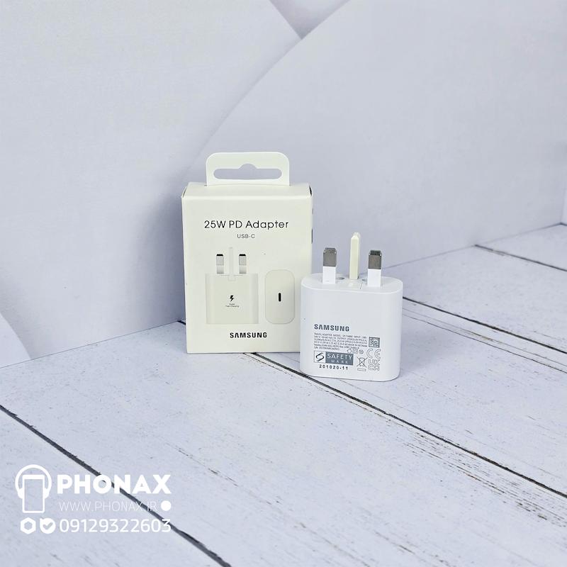 شارژر گلوبال سامسونگ 25W مدل TA800 سه پین اصل با 12ماه گارانتی تعویض