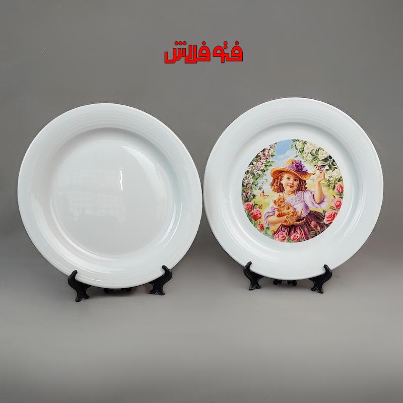 بشقاب  ساده/بزرگ گرد