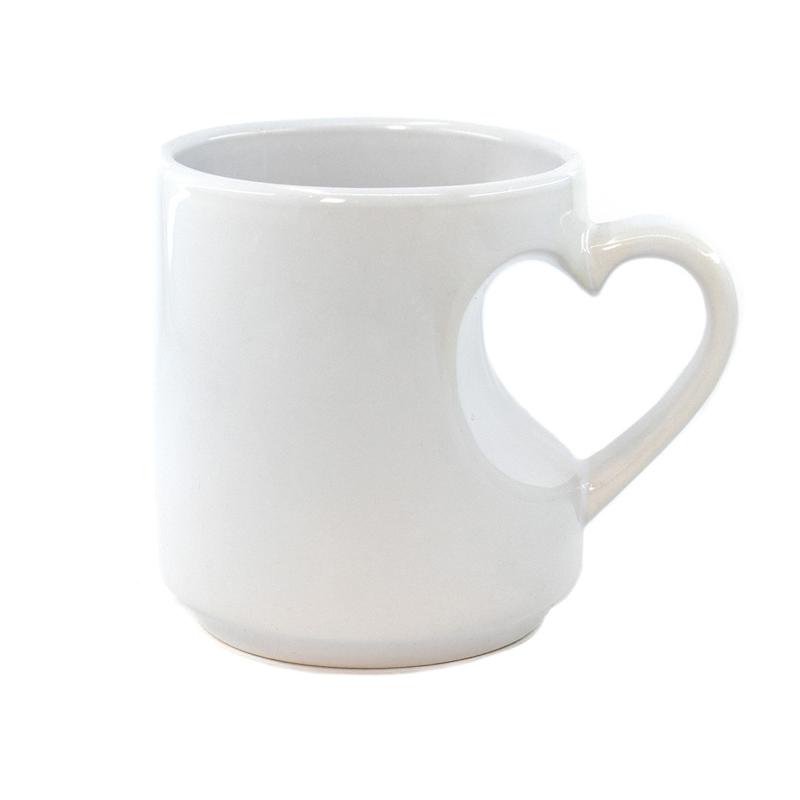 لیوان سفید قلبی