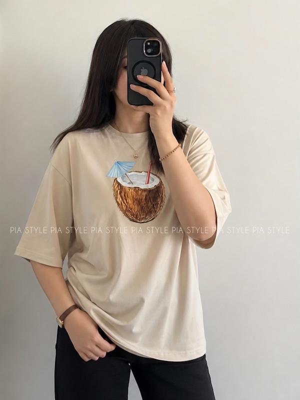 تیشرت باکسی نارگیل