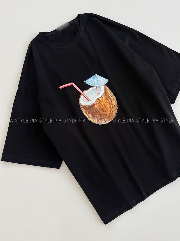 تیشرت باکسی نارگیل