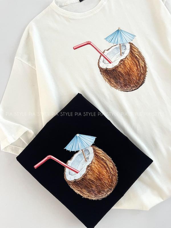 تیشرت باکسی نارگیل