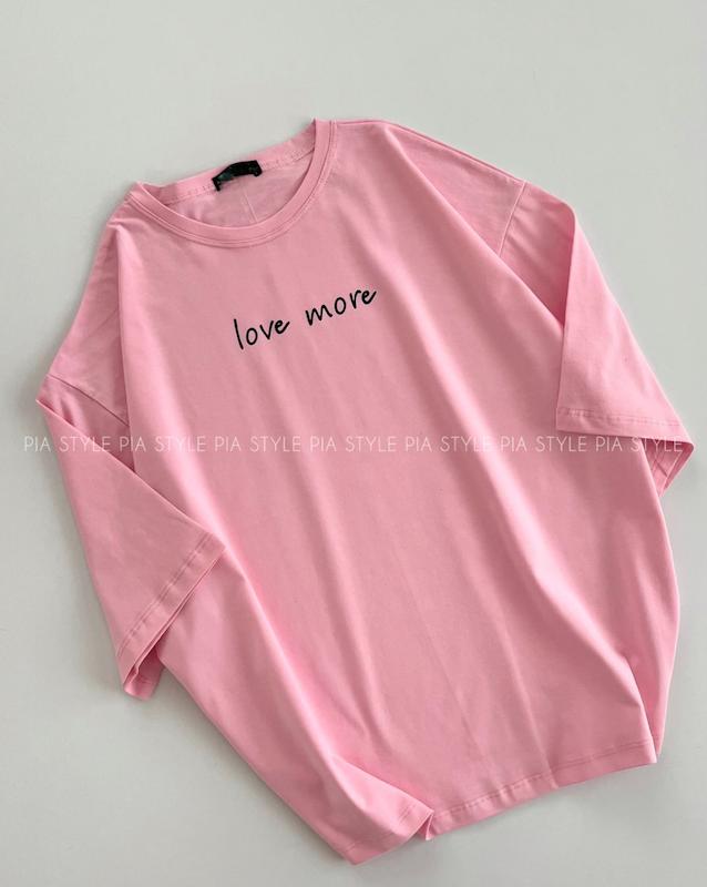 تیشرت باکسی love more