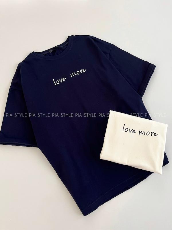 تیشرت باکسی love more