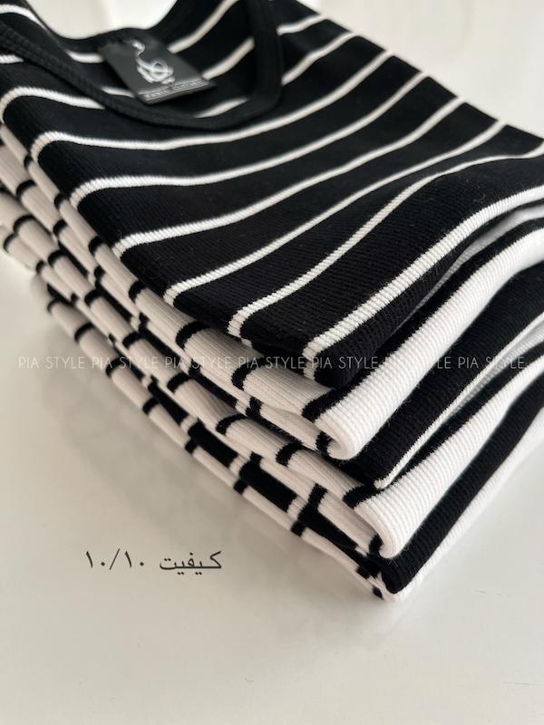 کراپ تاپ راه راه