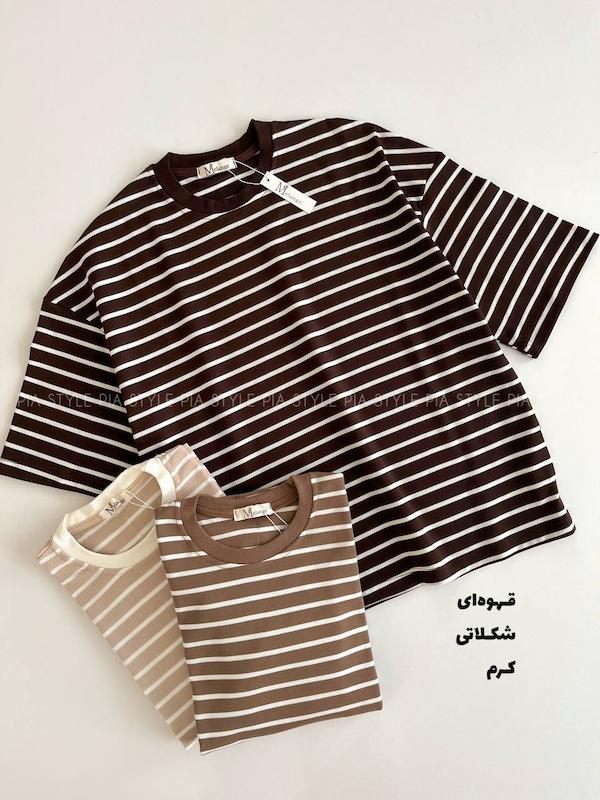 تیشرت لانگ راه راه