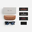 عینک هوشمند Rayban Meta مدل Skyler با رنگ فریم Shiny Black و لنز Transitions Cerulean Blue