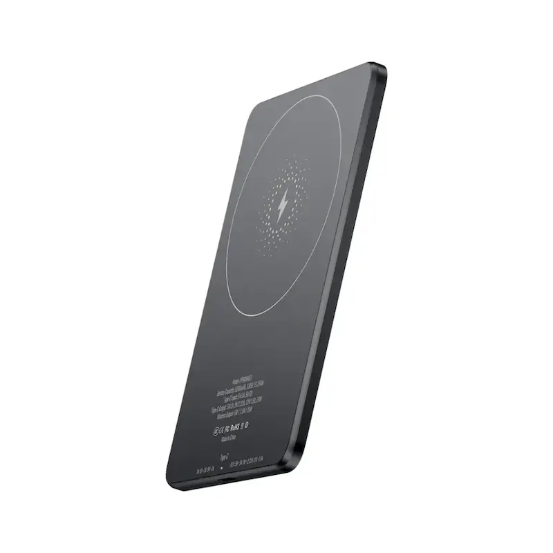 پاوربانک مگ سیف ۵ هزار میلی آمپر پاورلوژی مدل PoweroLogy Magsafe Ultra-Thin 5000mah
