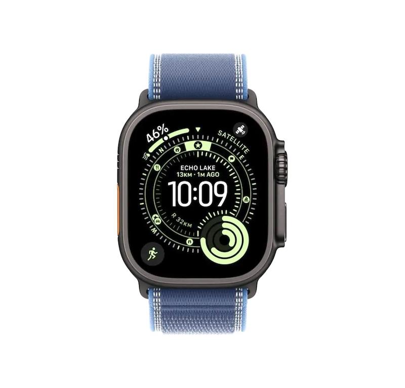 ساعت هوشمند اپل واچ سری اولترا ۳ سایز ۴۹ میلیمتری رنگ مشکی همراه با بند Trail Loop