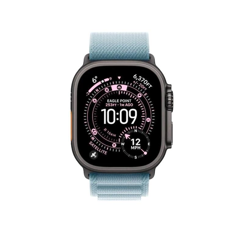 ساعت هوشمند اپل واچ سری اولترا ۳ سایز ۴۹ میلیمتری رنگ مشکی همراه با بند Alpine Loop