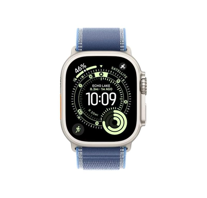 ساعت هوشمند اپل واچ سری اولترا ۳ سایز ۴۹ میلیمتری رنگ نچرال همراه با بند Trail Loop