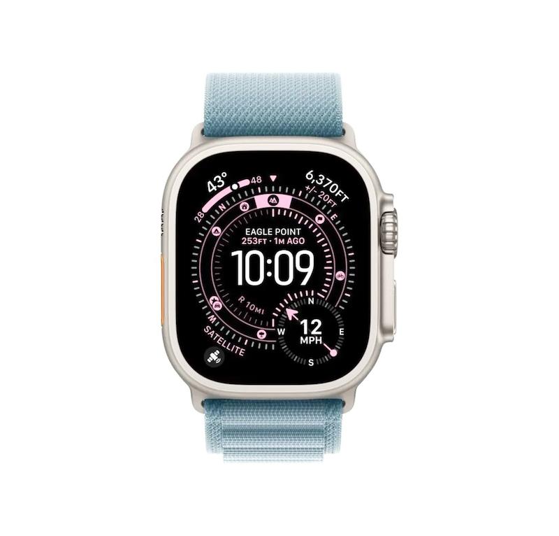 ساعت هوشمند اپل واچ سری اولترا ۳ سایز ۴۹ میلیمتری رنگ نچرال همراه با بند Alpine Loop