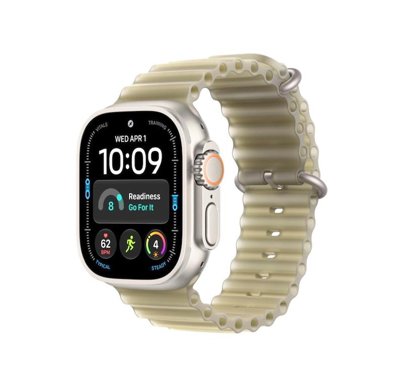 ساعت هوشمند اپل مدل اپل واچ اولترا ۴ سایز ۴۹ میلیمتری رنگ نچرال همراه با بند اوشن Apple Watch Ultra 4 49mm Natural / Ocean Band