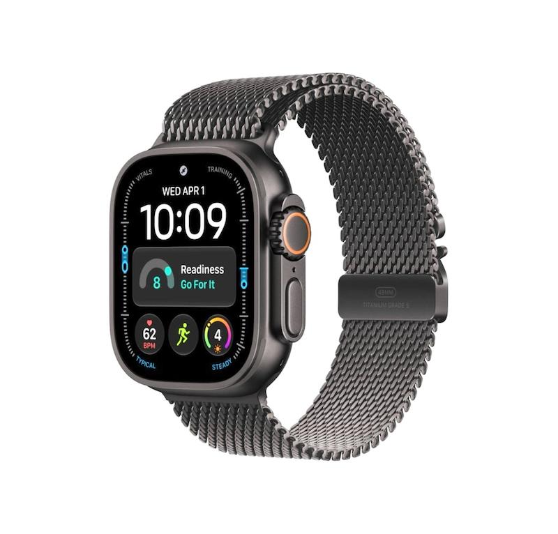 ساعت هوشمند اپل مدل اپل واچ اولترا ۴ سایز ۴۹ میلیمتری رنگ مشکی همراه با بند میلانس Apple Watch Ultra 4 49mm Black / Milanese Loop