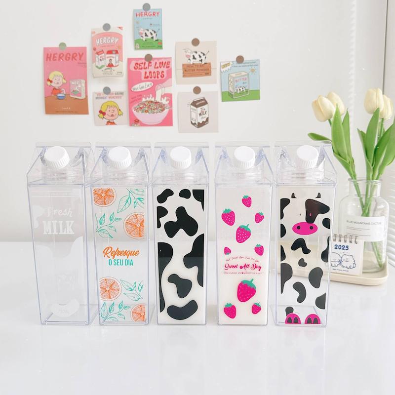 بطری اکرولیک طرح شیشه شیر