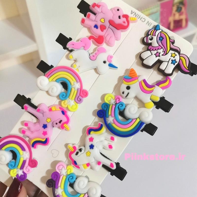 گیره یونیکورن و رنگین کمان