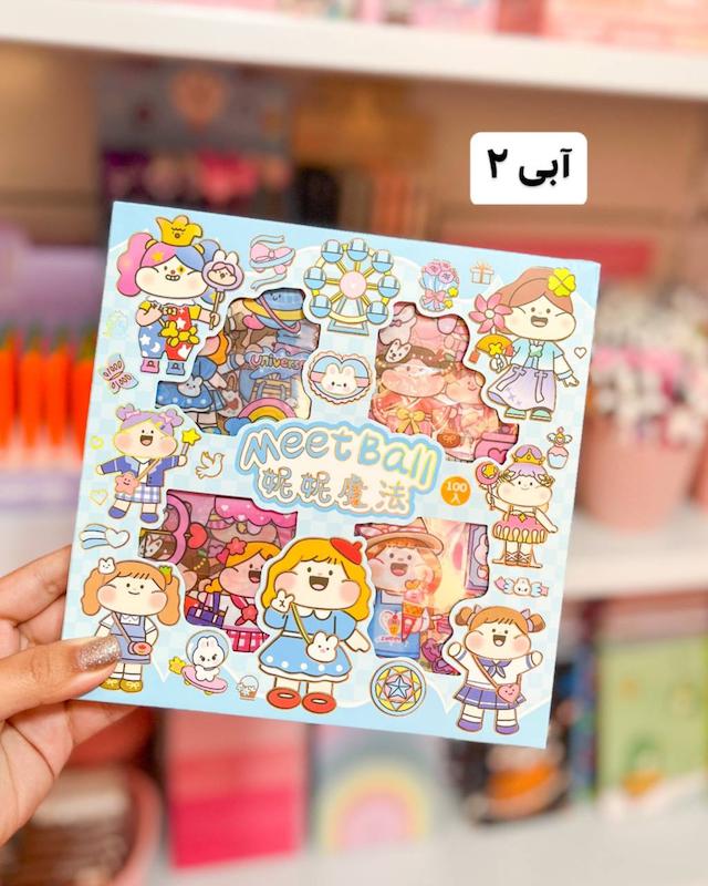 پک ۱۰۰ ورقی استیکر شفاف
