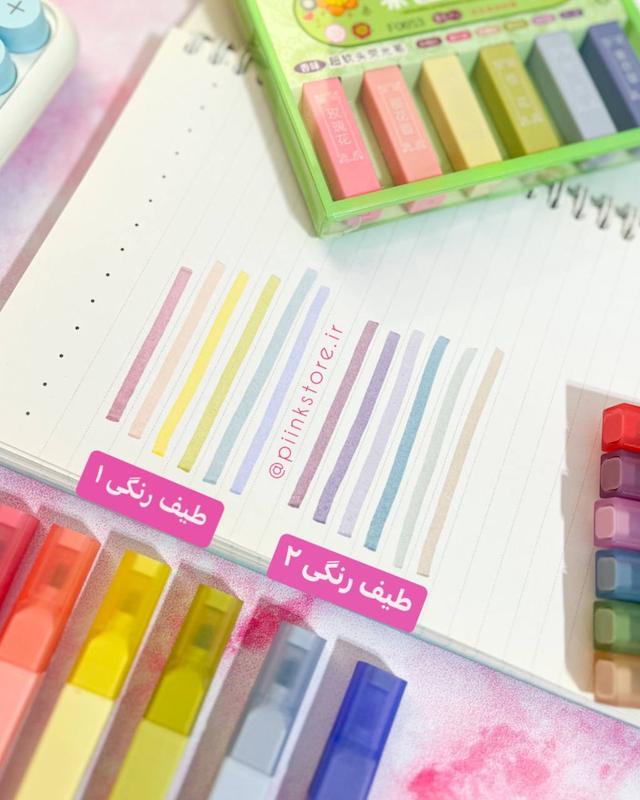پک ۶ رنگ هایلایتر پاستلی معطر zuixua 