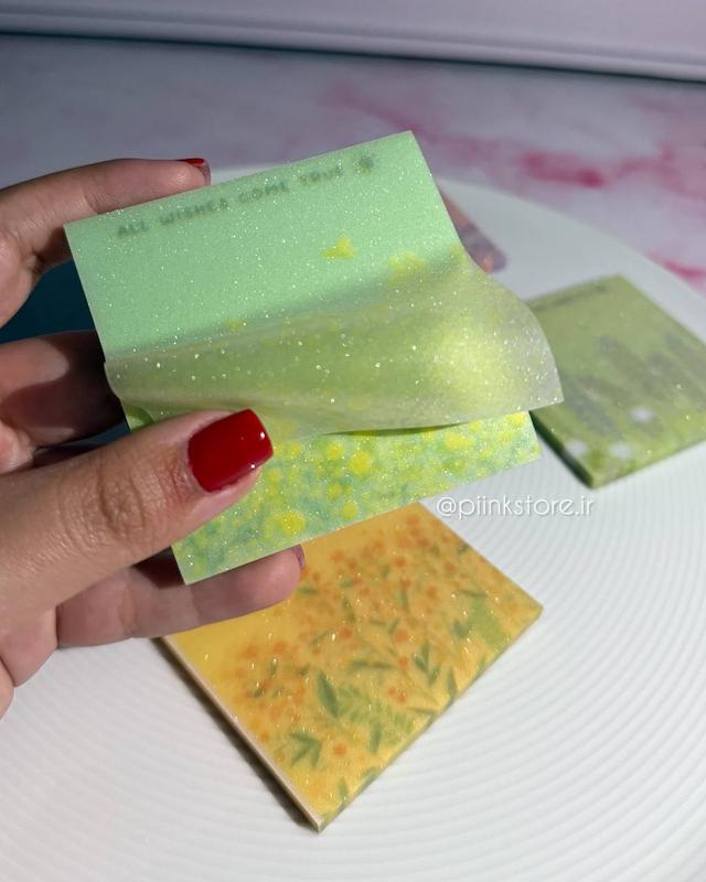 استیک نوت شفاف اکلیلی شاین Lucky Flower 