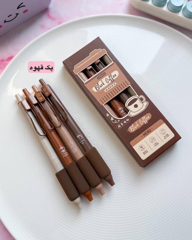 پک ۴ عددی رواننویس گریپ دار پینترستی MOKA(موکا)