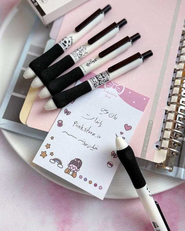 پک ۴ عددی رواننویس گریپ دار پاندا 