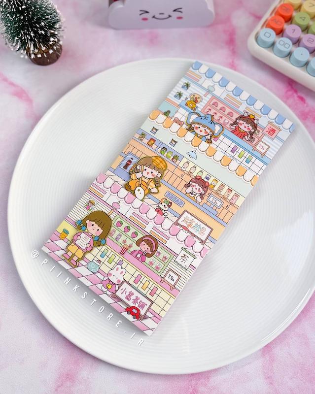 دفترچه استیکری دختر کیوت‌