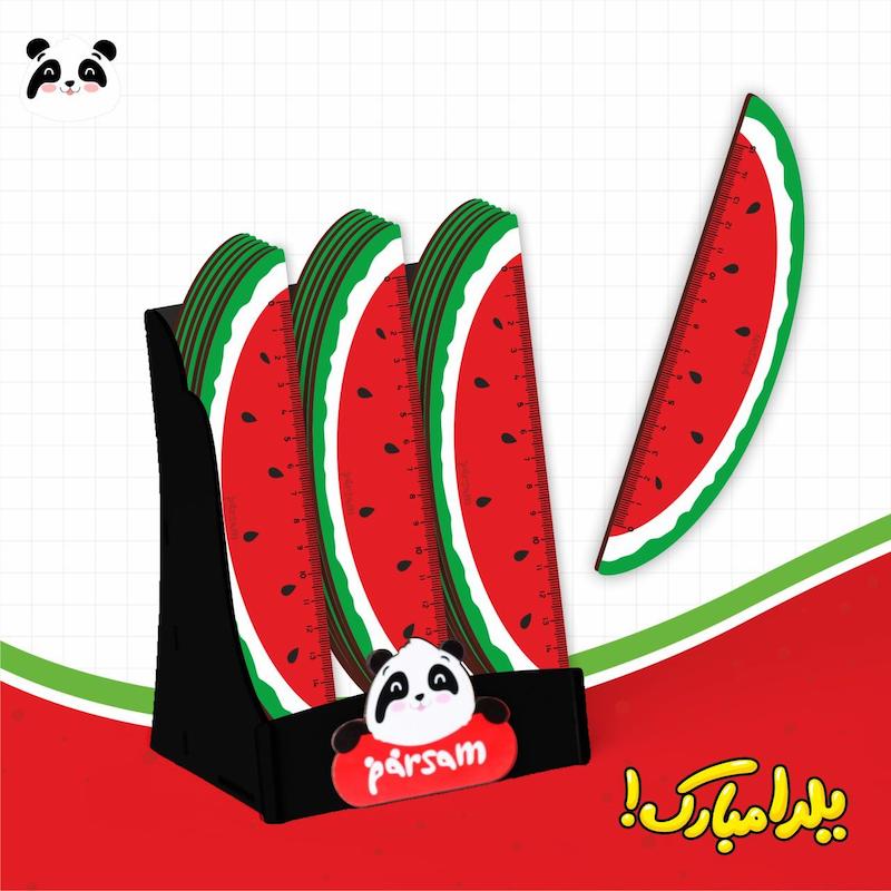 خط کش چوبی قاچ هندوانه 