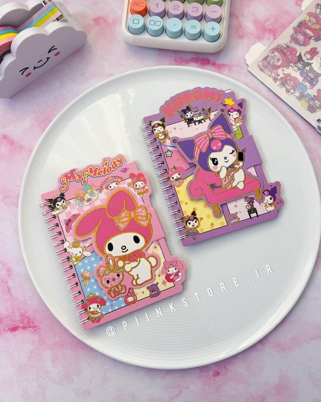 دفترچه حاشیه دار استیکر دار کرومی و دوستان